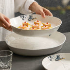 GOSEUNG Cracked Texture Rim Soup Plate — Contemporary Elegance in Every Curve-2