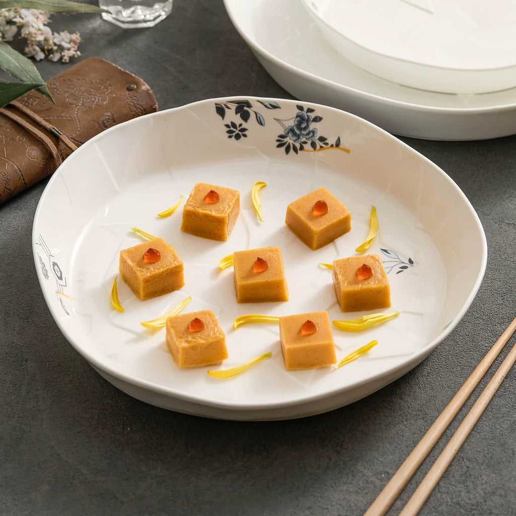 GOSEUNG Cracked Texture Rim Soup Plate — Contemporary Elegance in Every Curve-0