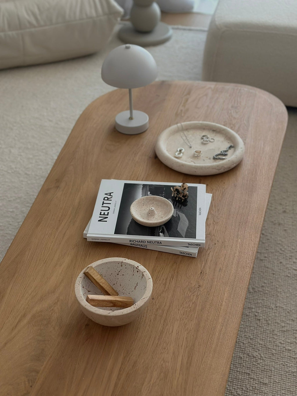 Still Travertine Incense Holder
