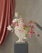 Handmade Ceramic Whimsical Eclectic Retro Heart-Shaped Flower Vase - Decorative Pottery Vase-3